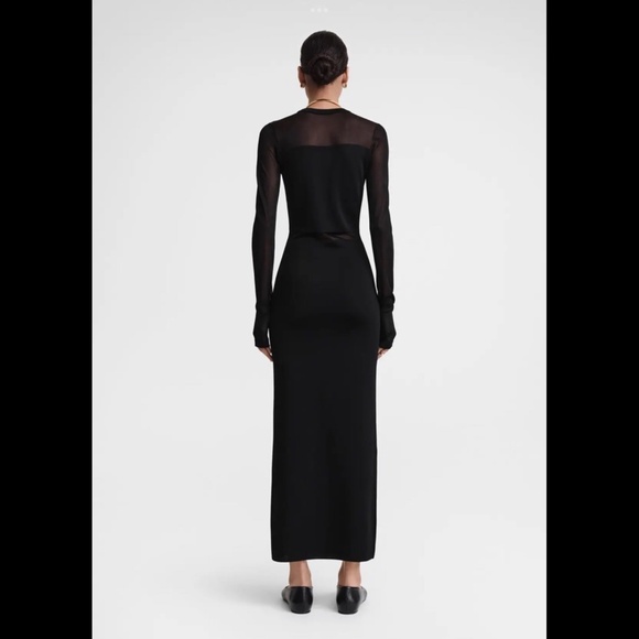 Toteme Semi-Sheer Knit Cocktail Dress - Picture 3 of 9